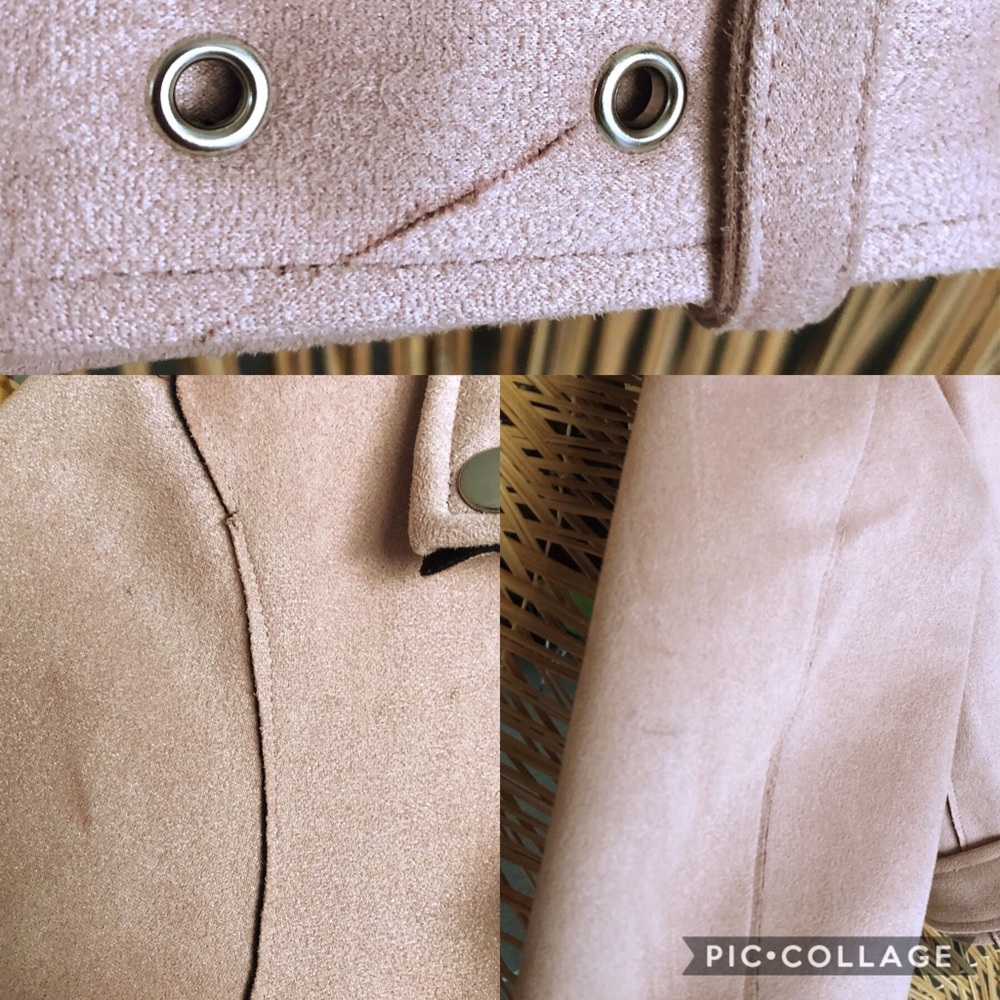Please Stop Suede Dusty Rose Moto Jacket Honeybum - Picture 8 of 8